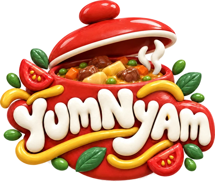 YumNyam — горшок с рагу и приоткрытой крышкой